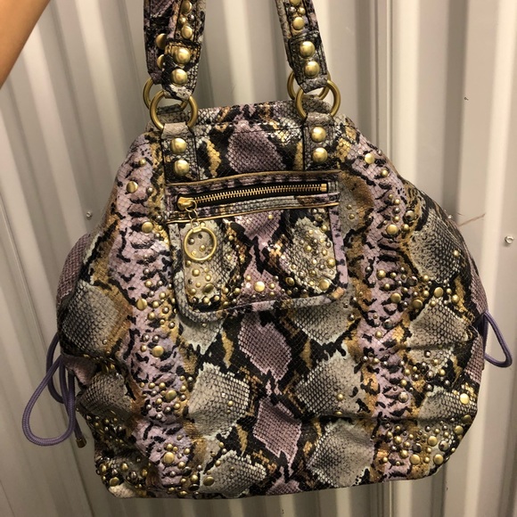 Coach Handbags - RARE 2005 Python Coach Leather Studded Tote